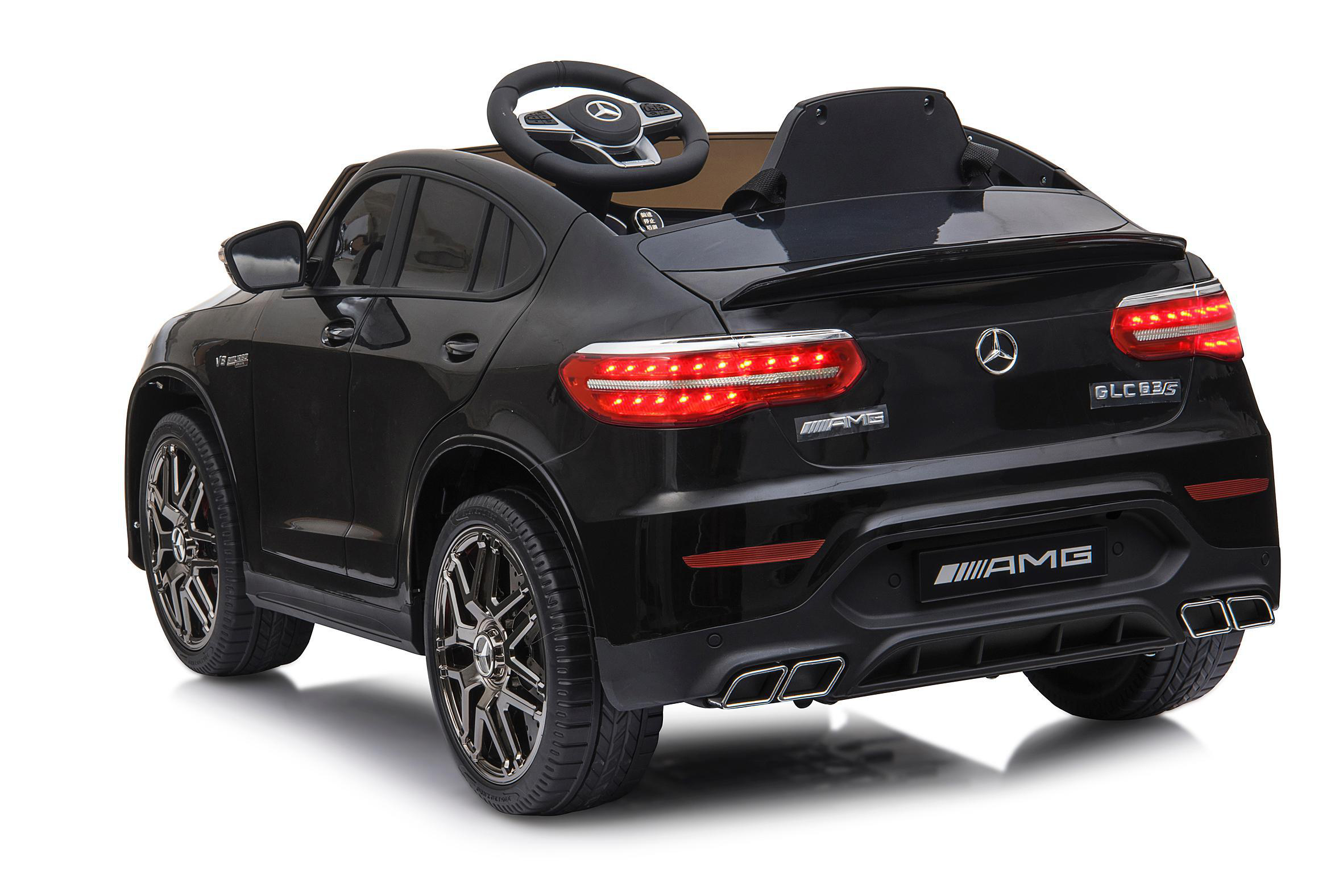 JAMARA Ride-on Mercedes-AMG GLC 63 S Coupé schwarz 12V Kinderfahrzeug Schwarz