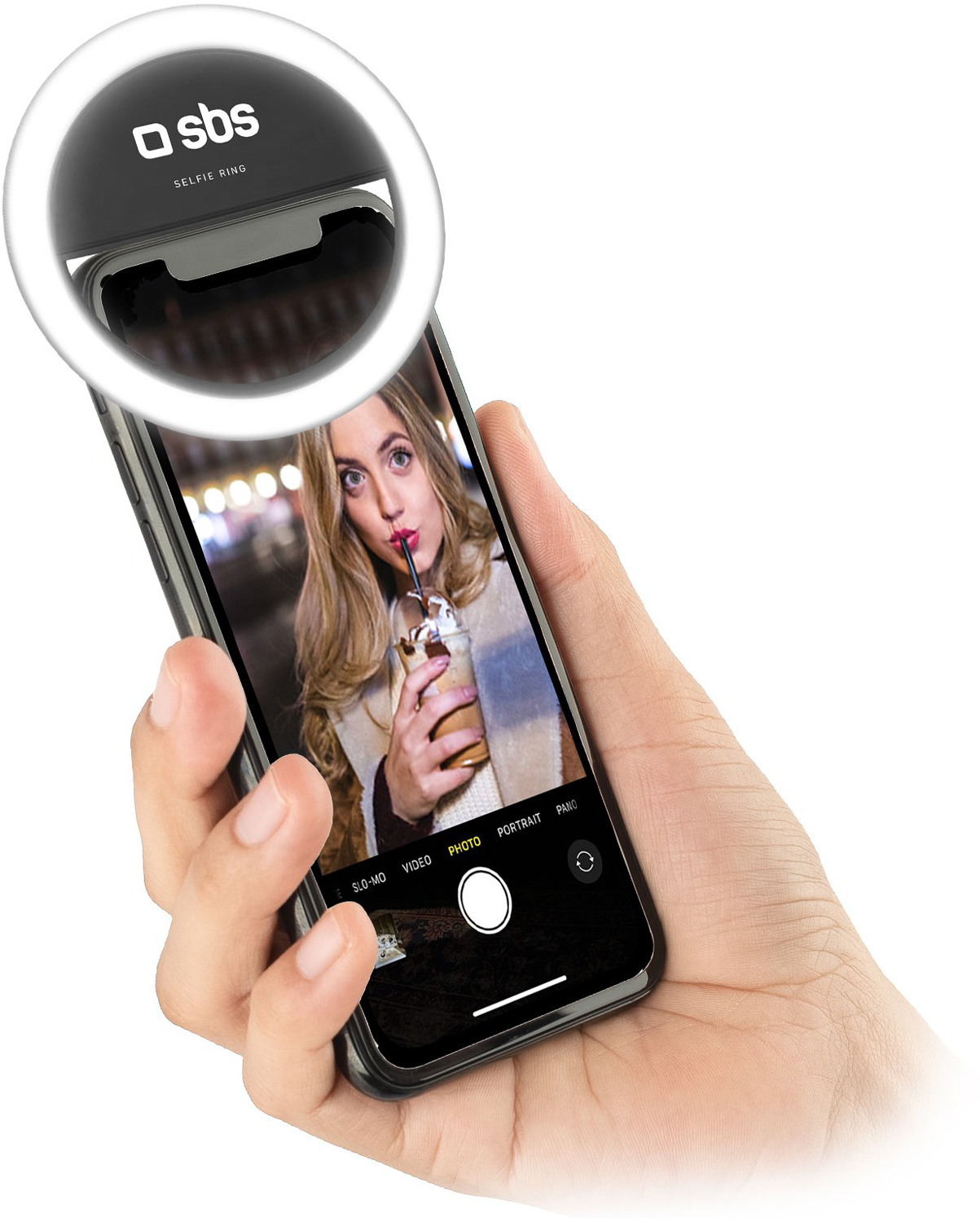 SBS Selfie Ring Light voor Smartphone (TESELFIERINGLIGHT)