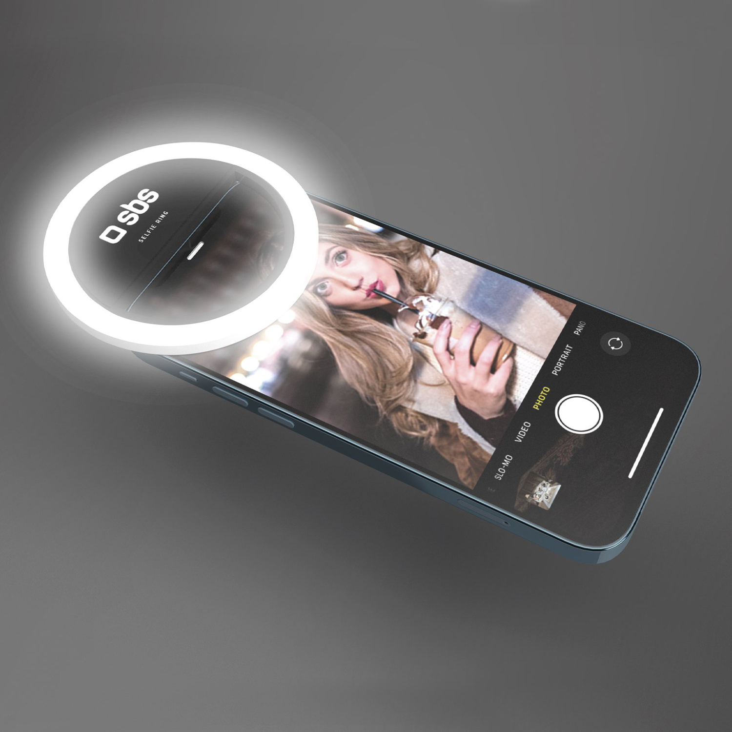 SBS Selfie Ring Light voor Smartphone (TESELFIERINGLIGHT)