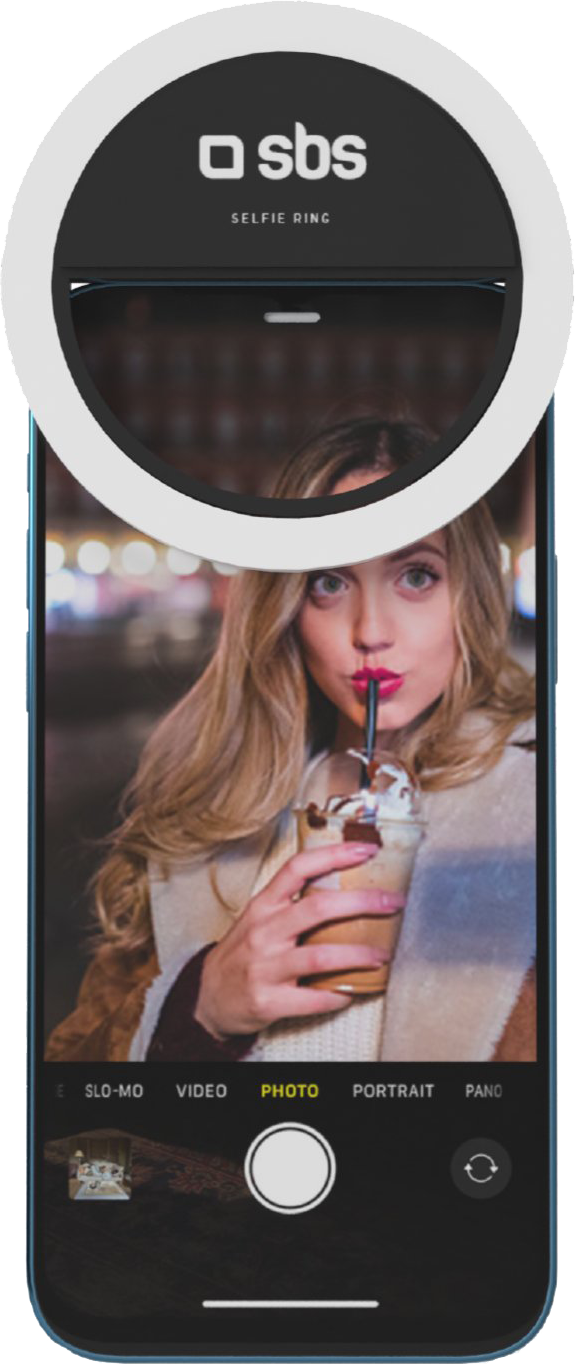 SBS Selfie Ring Light voor Smartphone (TESELFIERINGLIGHT)