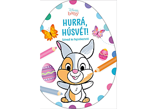 Manó Könyvek - Hurrá, Húsvét! - Disney Baby tojás alakú színező és foglalkoztató