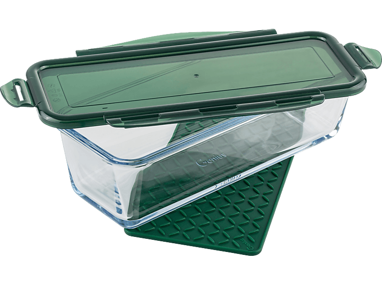 GENIUS Nicer Dicer Exclusive Set 3-tlg. Glasschüssel Grün/Transparent