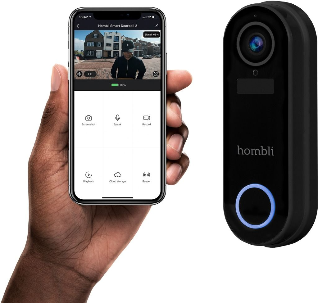 HOMBLI Hombli Smart Doorbell Pack Zwart