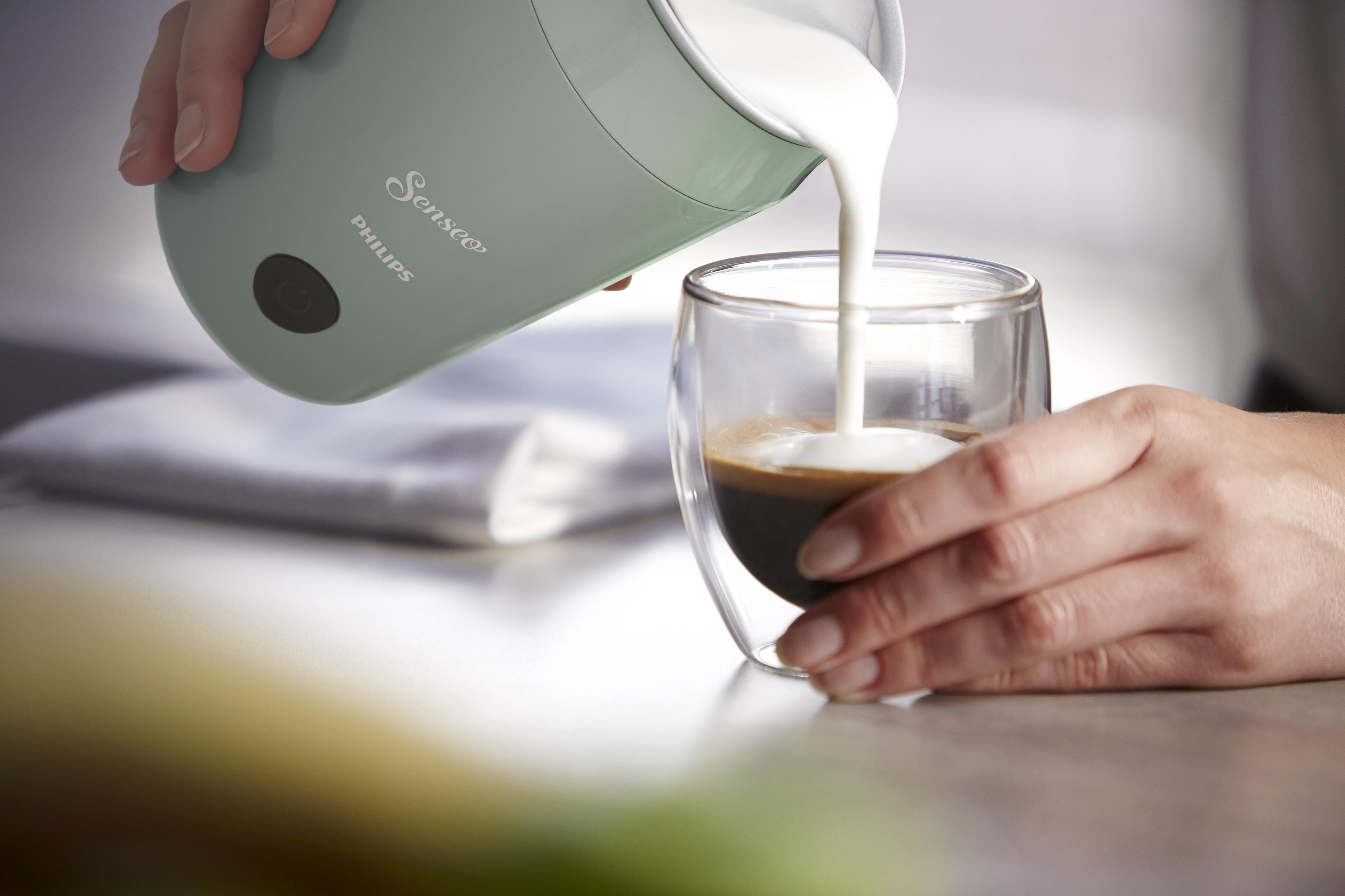 PHILIPS SENSEO® CA6500/10 Milchaufschäumer, Grün, 500 Watt, 0,12 l