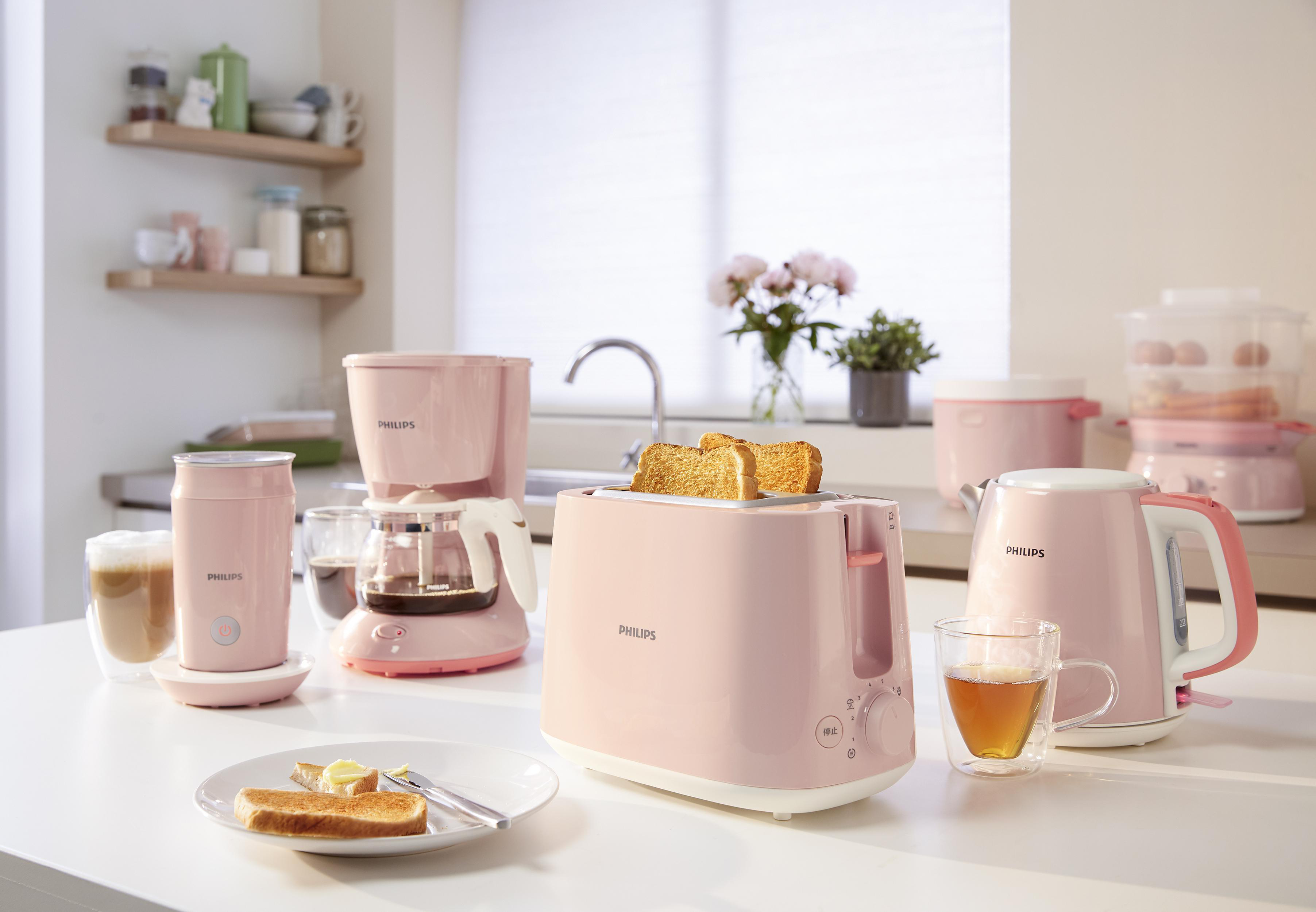 PHILIPS SENSEO® CA6500/30 Milchaufschäumer, Rosa, 500 Watt, 0,12 l