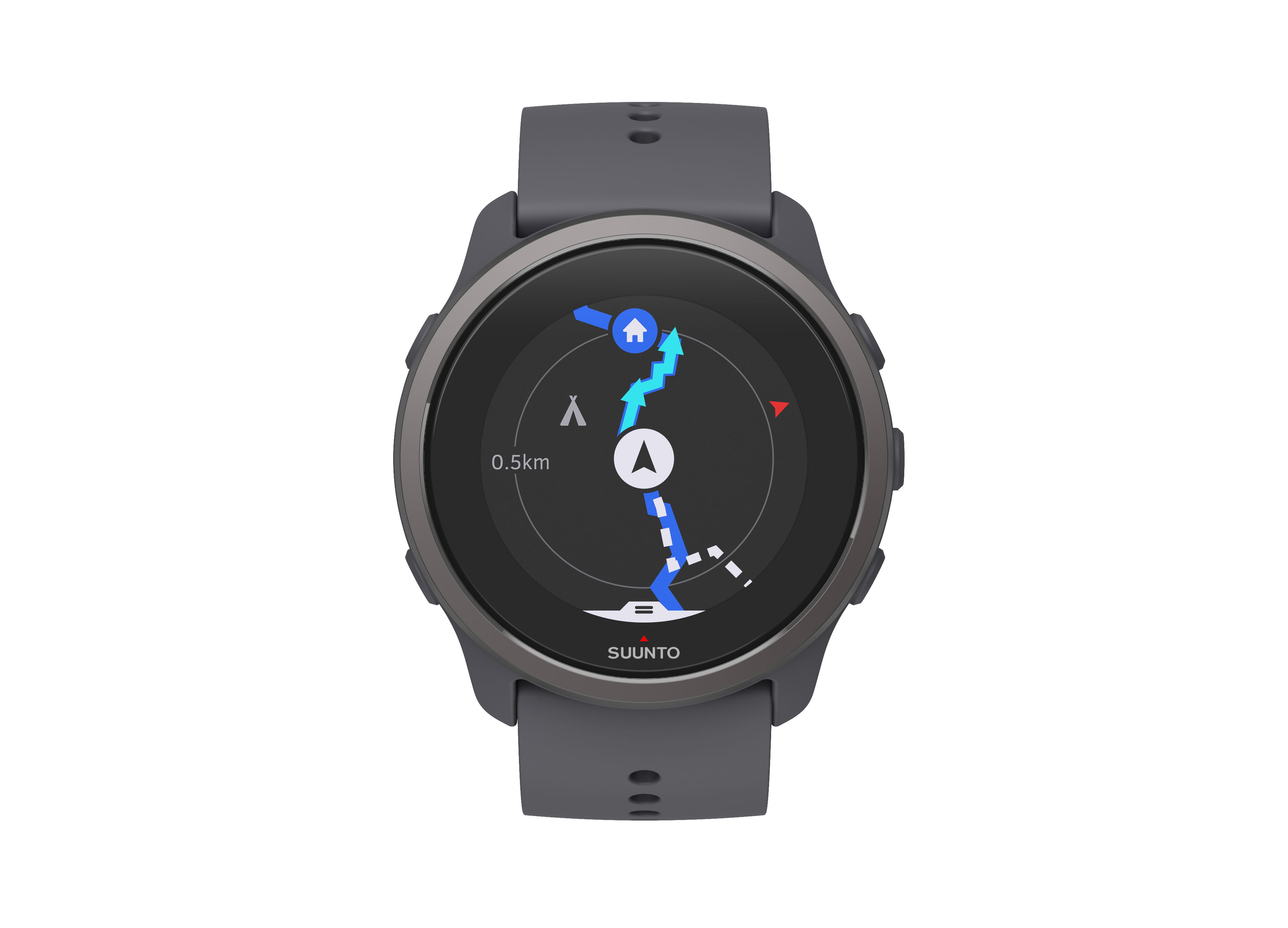 SUUNTO 5 Peak Smartwatch Kunststoff Silikon, 120-200 mm, Dark Heather