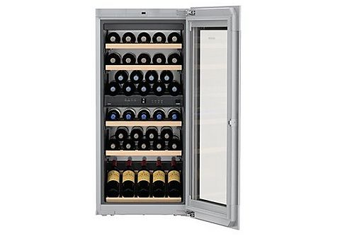 Vinoteca - Liebherr EWTgb 2383, Enfriamiento por circulación de aire, 51 botellas, 169 l, 31 dB, Cristal Negro