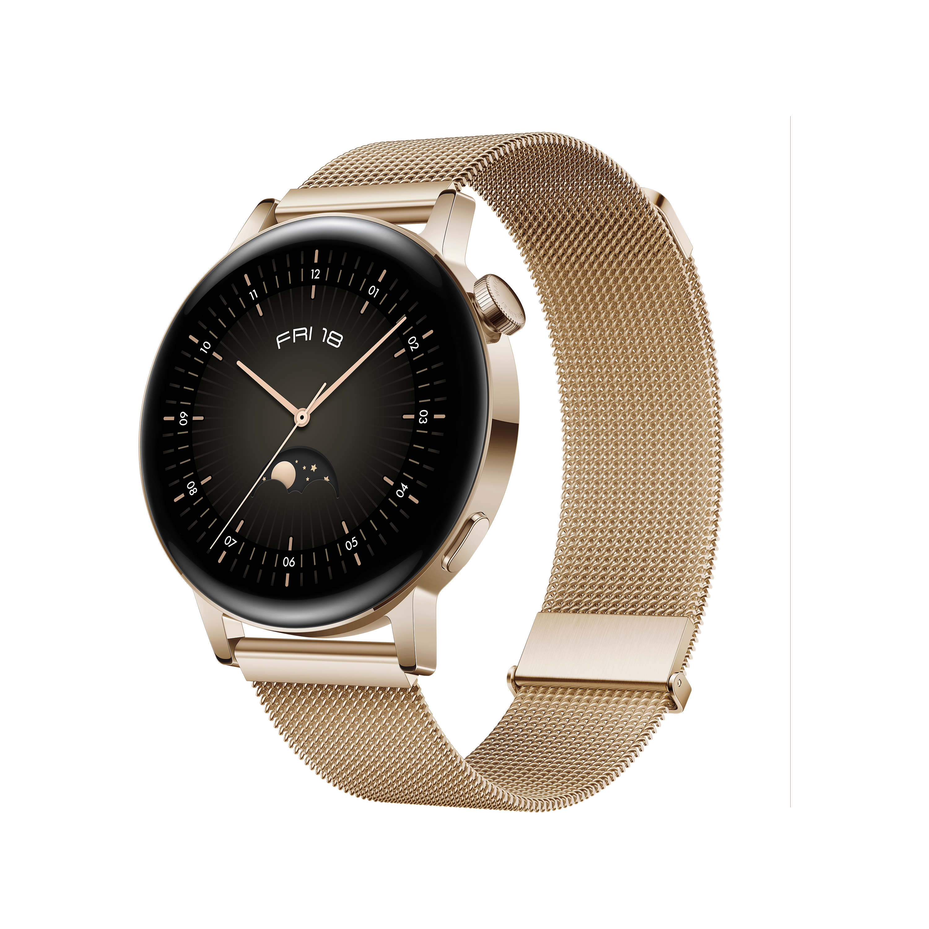 Smartwatch - Huawei Watch GT3 42mm Elite, 7 días, Ritmo cardiaco 24h, SPo2, IA+100 deportes, GPS, 5 Atm, Oro