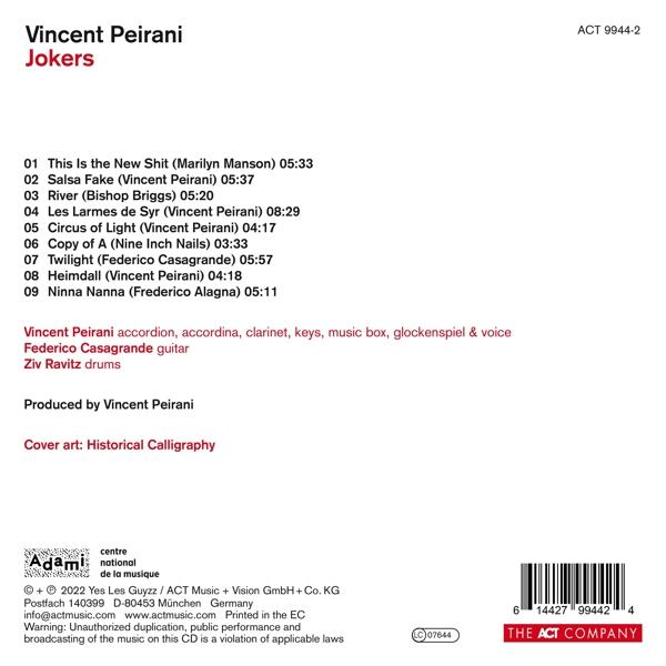 Vincent Peirani - Jokers - Download) + Black Vinyl+Downloadkarte) (LP (180g