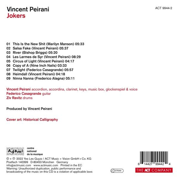Vincent Peirani - Jokers (180g Black Vinyl+Downloadkarte)  - (LP + Download)