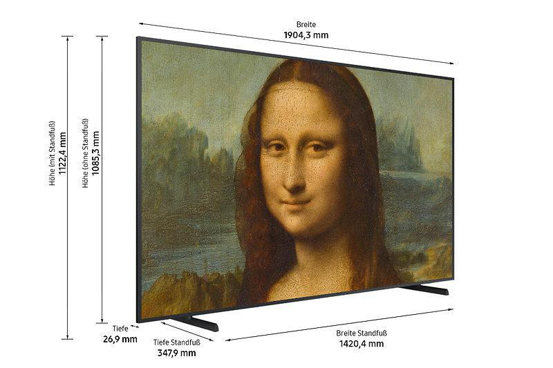 SAMSUNG GQ85LS03BAU The Frame QLED TV (Flat, 85 Zoll / 214 cm, UHD 4K, SMART TV, Tizen™ mit Gaming Hub)