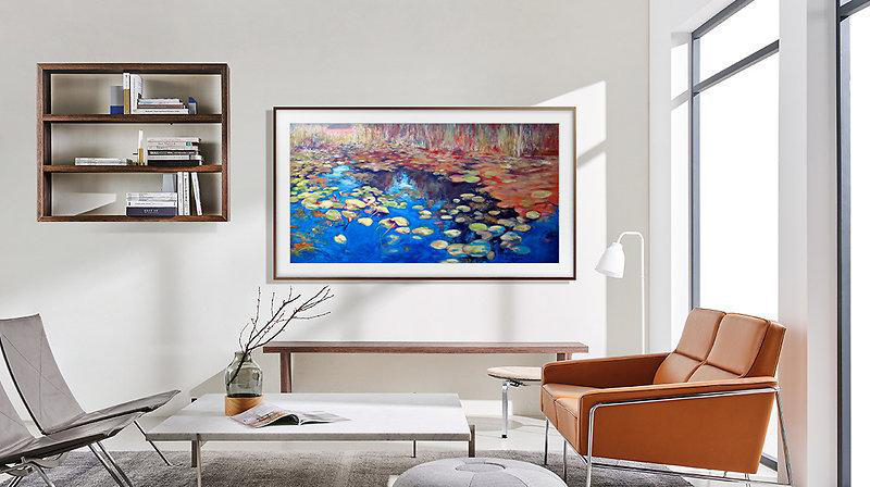 SAMSUNG GQ85LS03BAU The Frame QLED TV (Flat, 85 Zoll / 214 cm, UHD 4K, SMART TV, Tizen™ mit Gaming Hub)