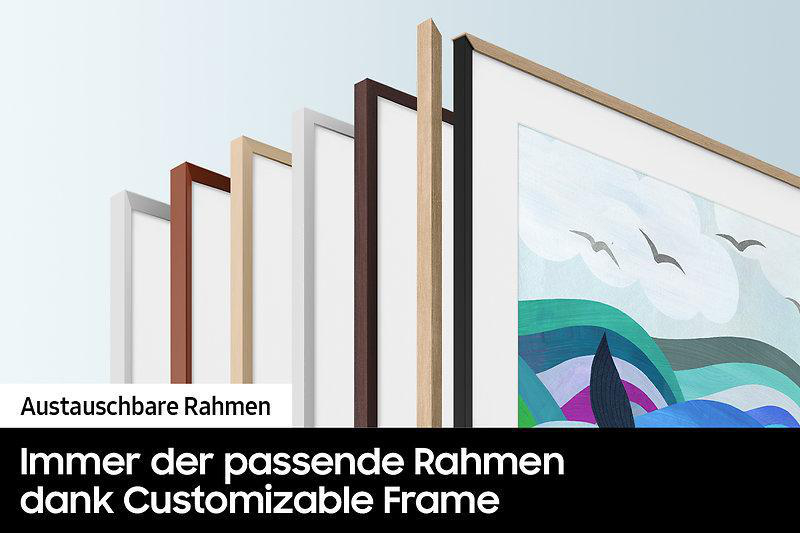 SAMSUNG GQ85LS03BAU The Frame QLED TV (Flat, 85 Zoll / 214 cm, UHD 4K, SMART TV, Tizen™ mit Gaming Hub)