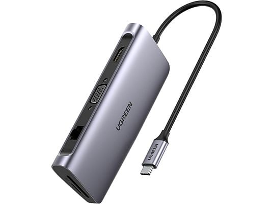 UGREEN 40873 - 9in1 USB-C Hub (Silber)