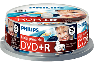CDRW - Philips, DVD+R 4,7GB 16X IW SP (25)