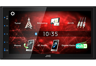 JVC KW-M27DBT - Ricevitore multimediale digitale doppio DIN (2 DIN (doppio-DIN), Nero)