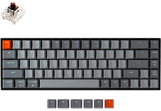 KEYCHRON K6 Aluminium Trådlöst Gamingtangentbord med RGB och Gateron Brown Switchar