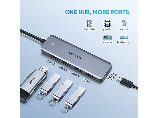 UGREEN 70336 - USB-C Hub (Silber)
