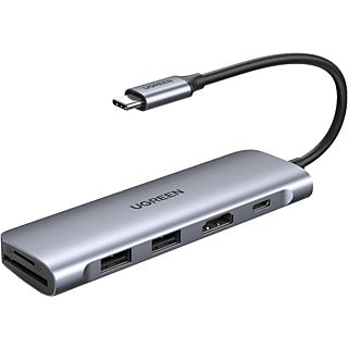 UGREEN 70411 - 6in1 USB-C Hub (Argent)