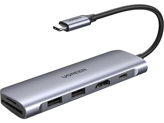 UGREEN 70411 - 6in1 USB-C Hub (Argent)