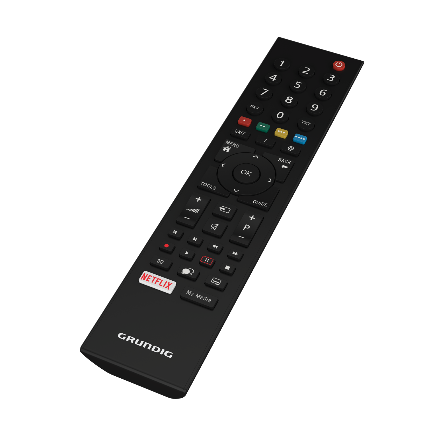 TV LED 39" - Grundig 39 GEF 6610A, FHD, Quad Core, Smart TV, DVB-T/T2/C/S2 (H.265), Dolby Digital, Negro