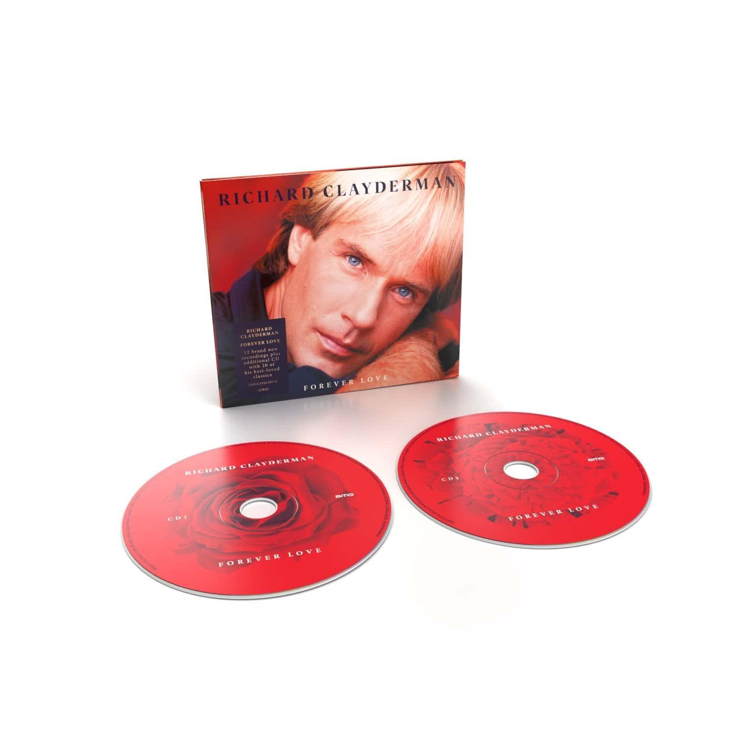 Album CD avec Richard Clayderman, Forever Love. Deux CD sont présents.