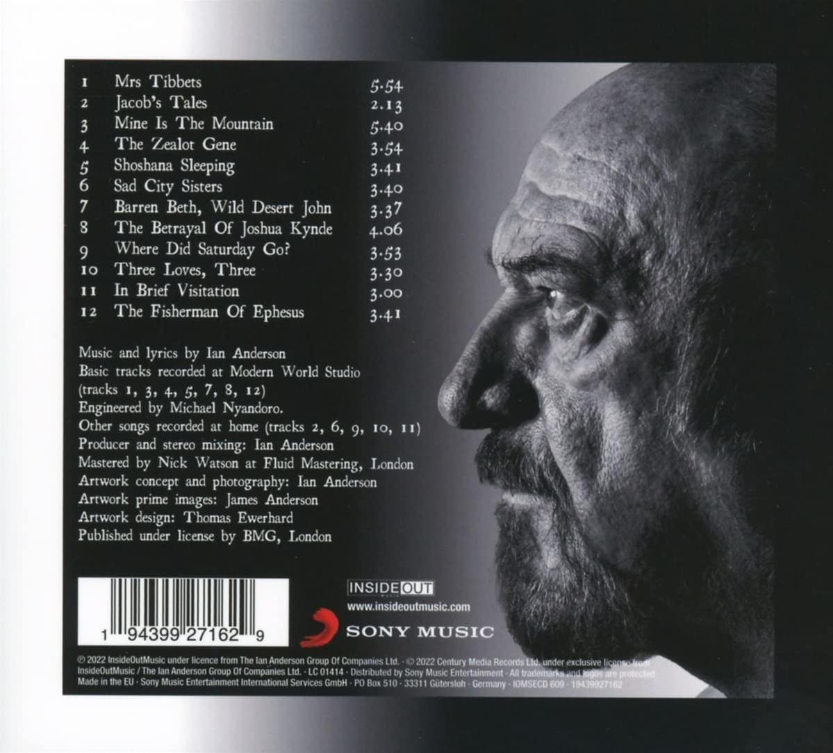 Bild eines Musikalbumcovers mit dem Gesicht eines Mannes.