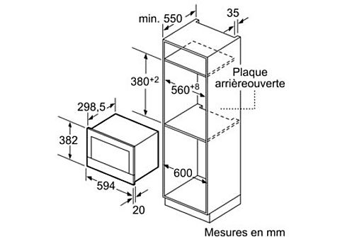 SIEMENS Micro-ondes encastrable (BF634LGS1)