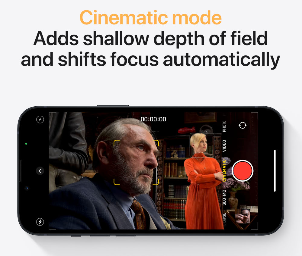 iPhone-scherm dat een video weergeeft, tekst overlay.