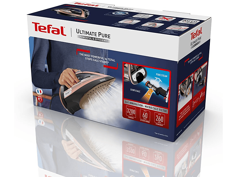 TEFAL FV9845 Ultimate Pure Buharlı Ütü Siyah Bronz_5