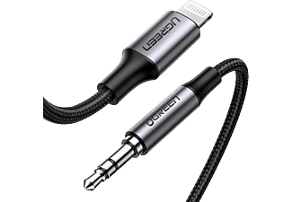 UGREEN 70509 - Lightning zu 3.5 mm Audiokabel (Schwarz/Silber)