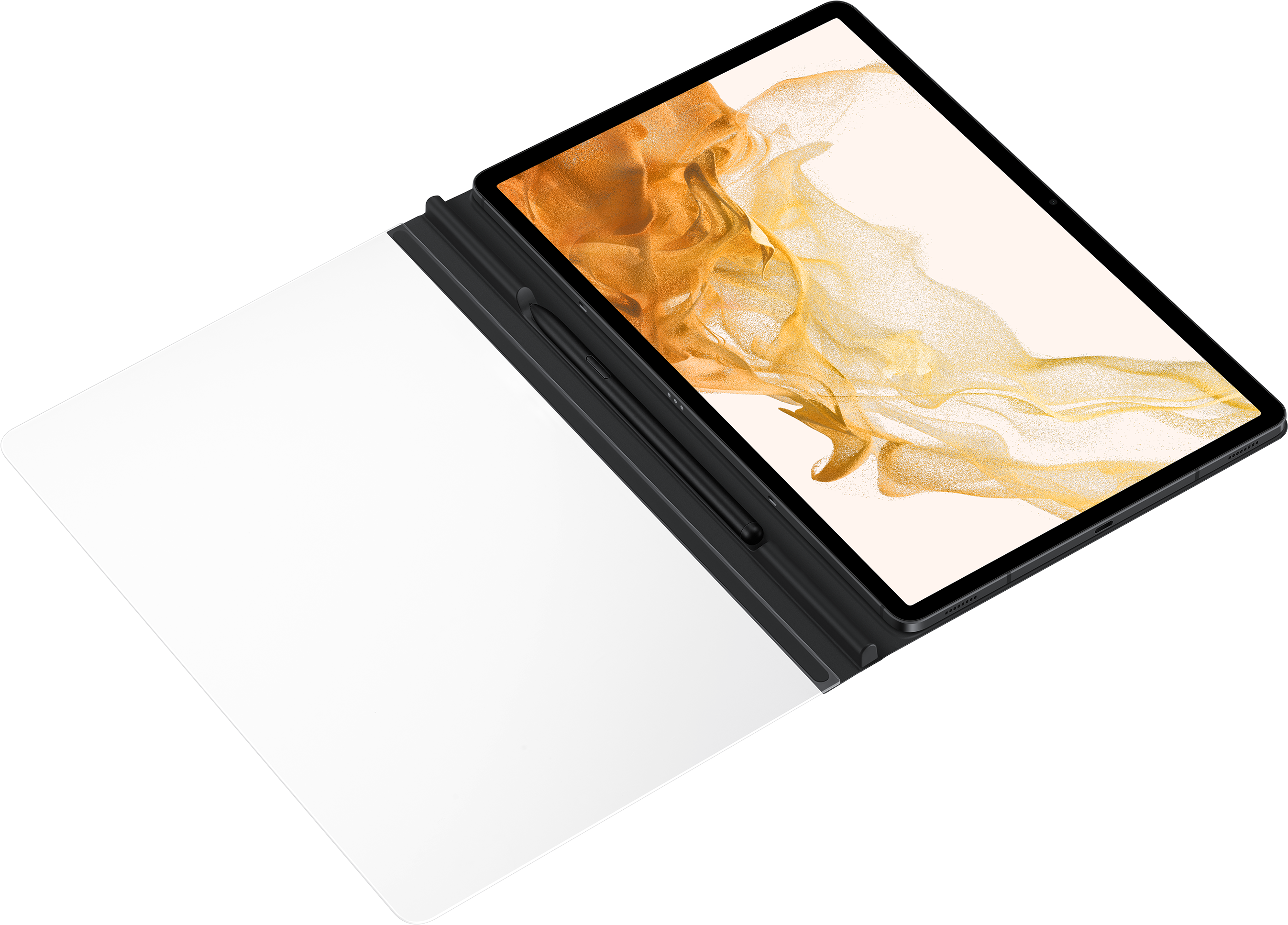 SAMSUNG Note View Cover - Guscio di protezione (Nero/trasparente)