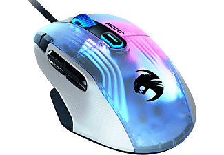 ROCCAT Kone XP - Souris de jeu, Filaire, Optique avec diodes électroluminescentes, 19000 dpi, Blanc arctique.