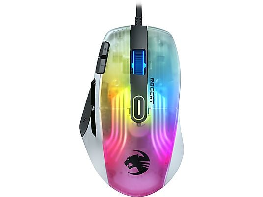 ROCCAT Kone XP - Mouse da gaming, Connessione con cavo, Ottica con LED, 19000 dpi, Arctic White