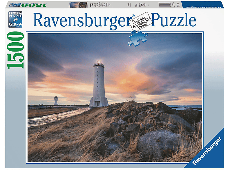 RAVENSBURGER 17106 Magische Mehrfarbig über von Akranes, Leuchtturm dem und Stimmung Island Zubehör Erwachsenenpuzzle