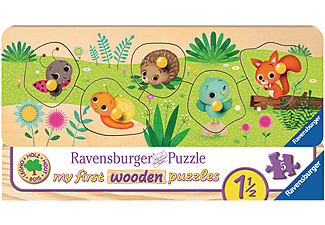 RAVENSBURGER 03122 Tierkinder im Garten Puzzle Mehrfarbig