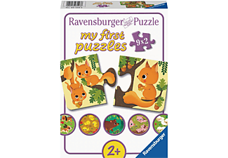 RAVENSBURGER 03123 Tiere und ihre Kinder Puzzle Mehrfarbig