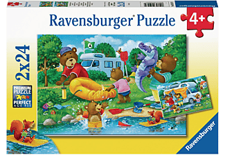 RAVENSBURGER 05247 Familie Bär geht campen Puzzle Mehrfarbig