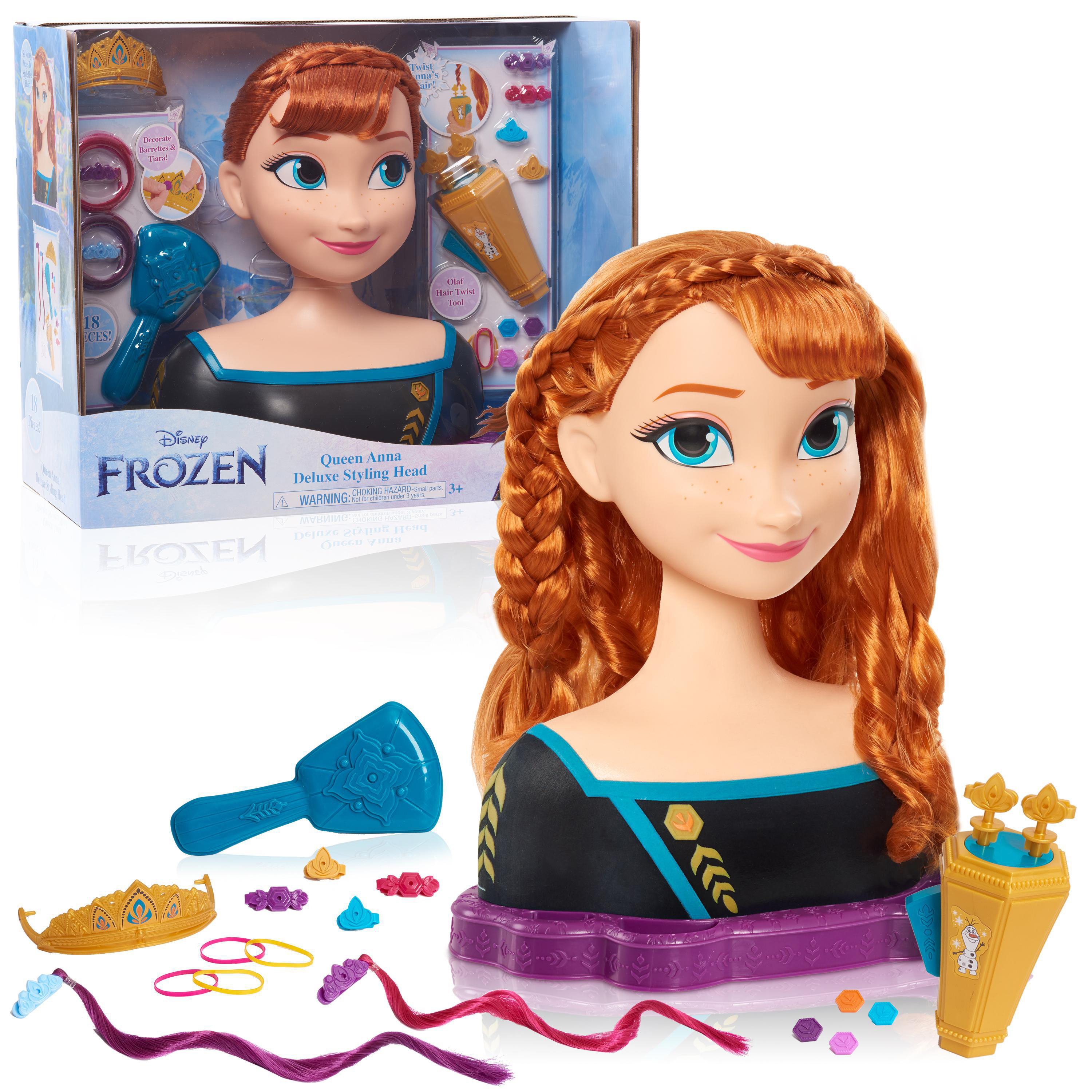 Anna Stylinghead Deluxe Spielset JUST Frozen Barbie Mehrfarbig PLAY 2 Disney