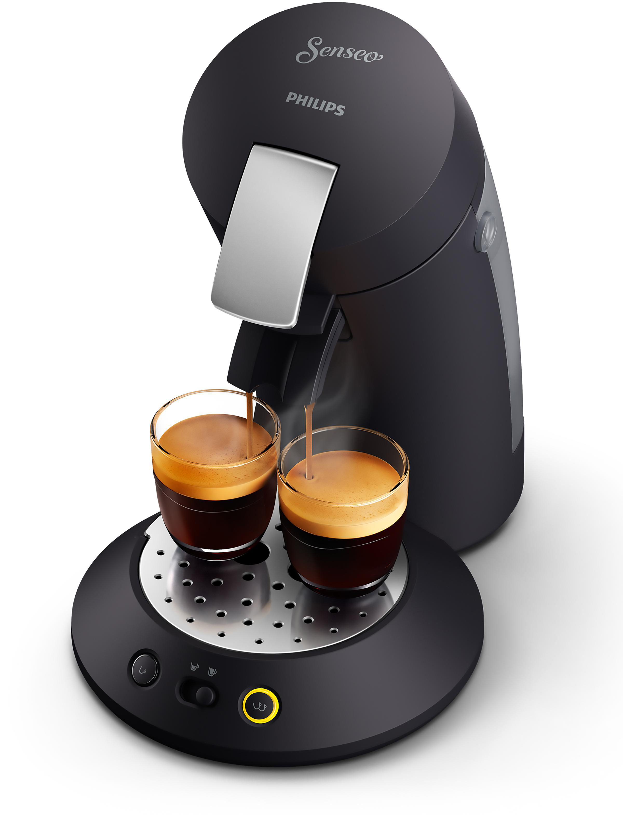 PHILIPS SENSEO® CSA220/69 Original Plus Premium Padmaschine, Schwarz matt