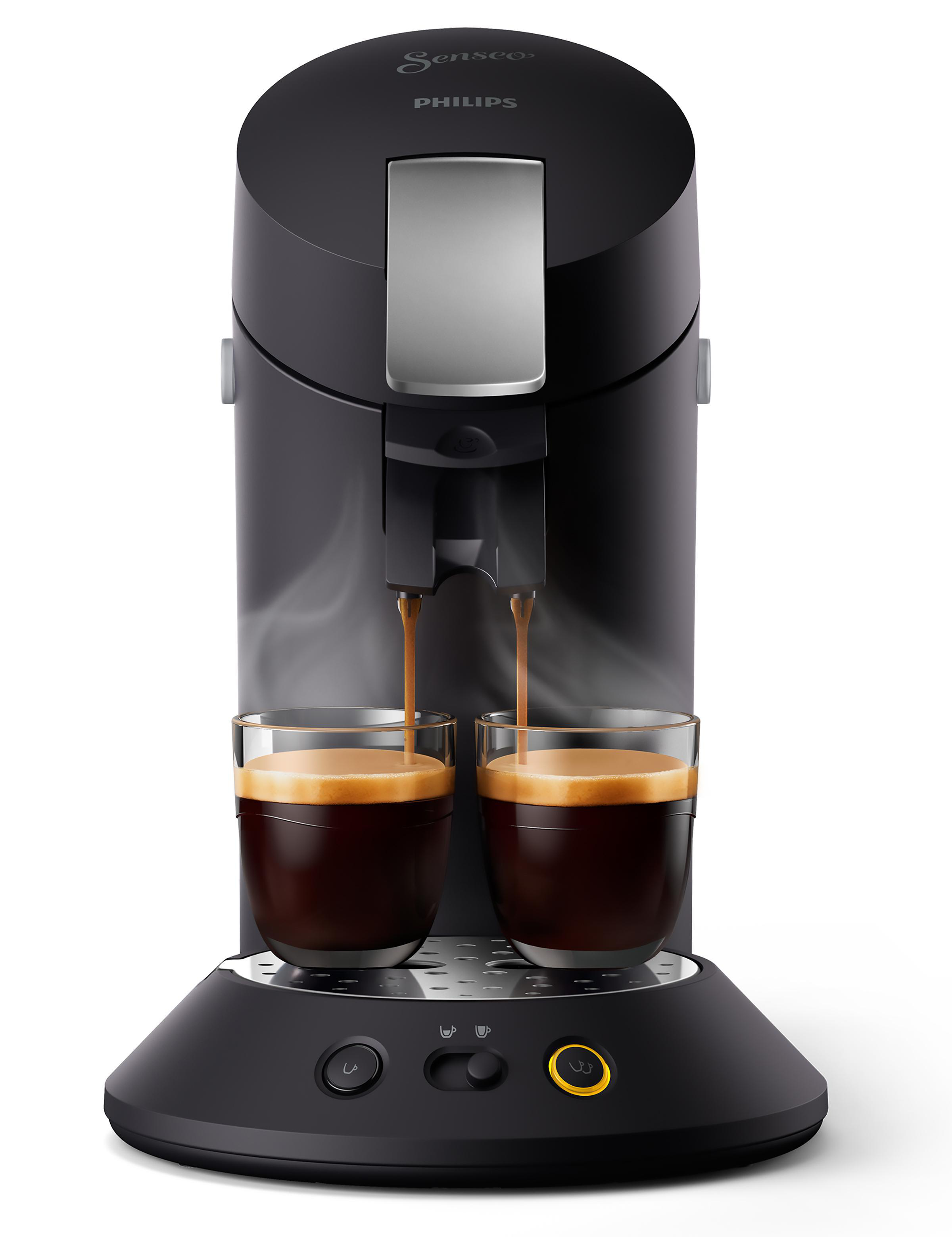 PHILIPS SENSEO® CSA220/69 Original Plus Premium Padmaschine, Schwarz matt