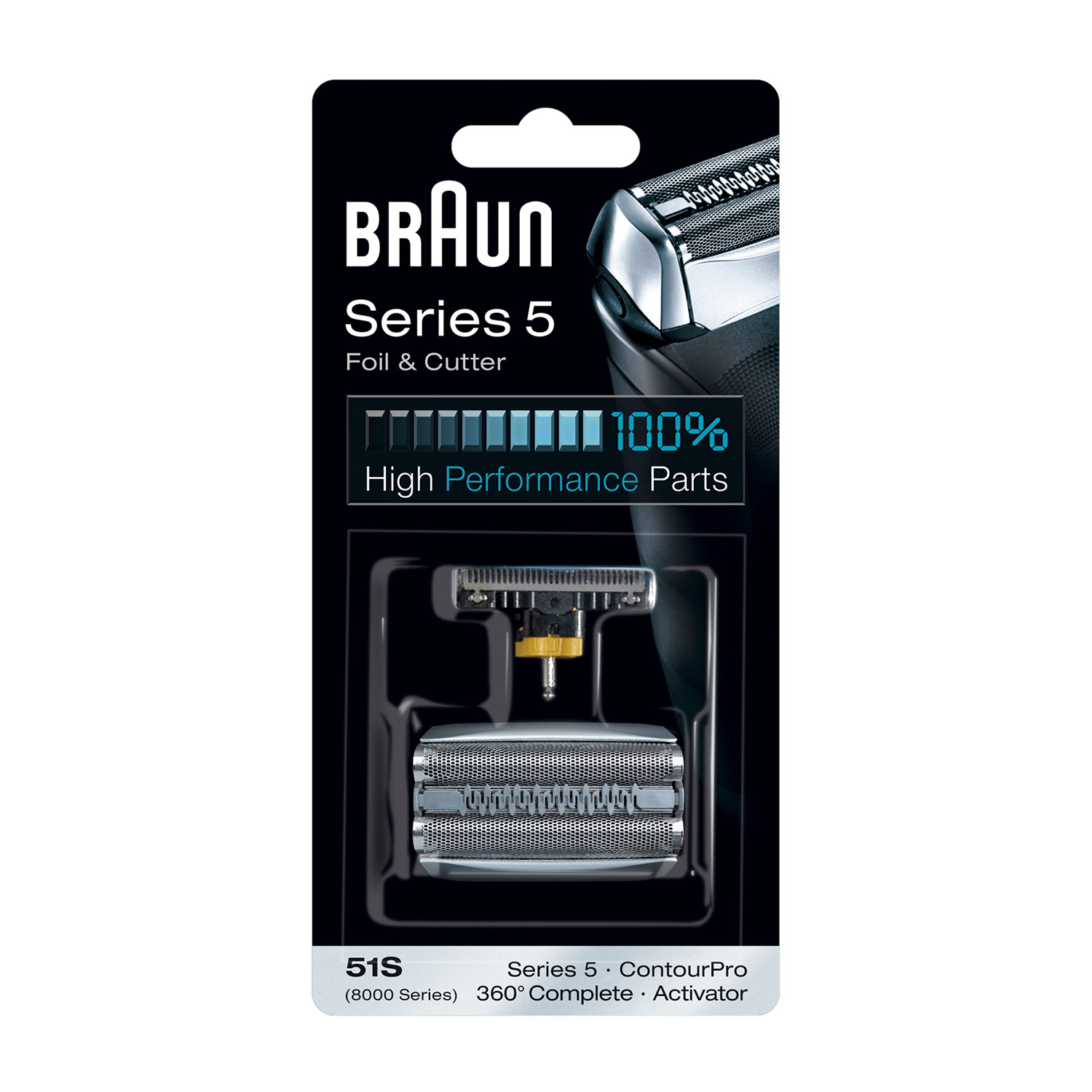 Lamine di ricambio + coltello per rasoi elettrici Braun Combi 51S Silver