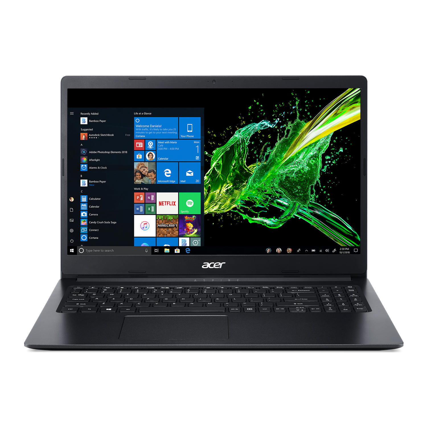 Portátil - Acer Aspire 3 A315-34-C4RY, 15.6" FHD, Intel® Celeron® N4020, 8 GB RAM, 256 GB SSD, UHD 600, W11