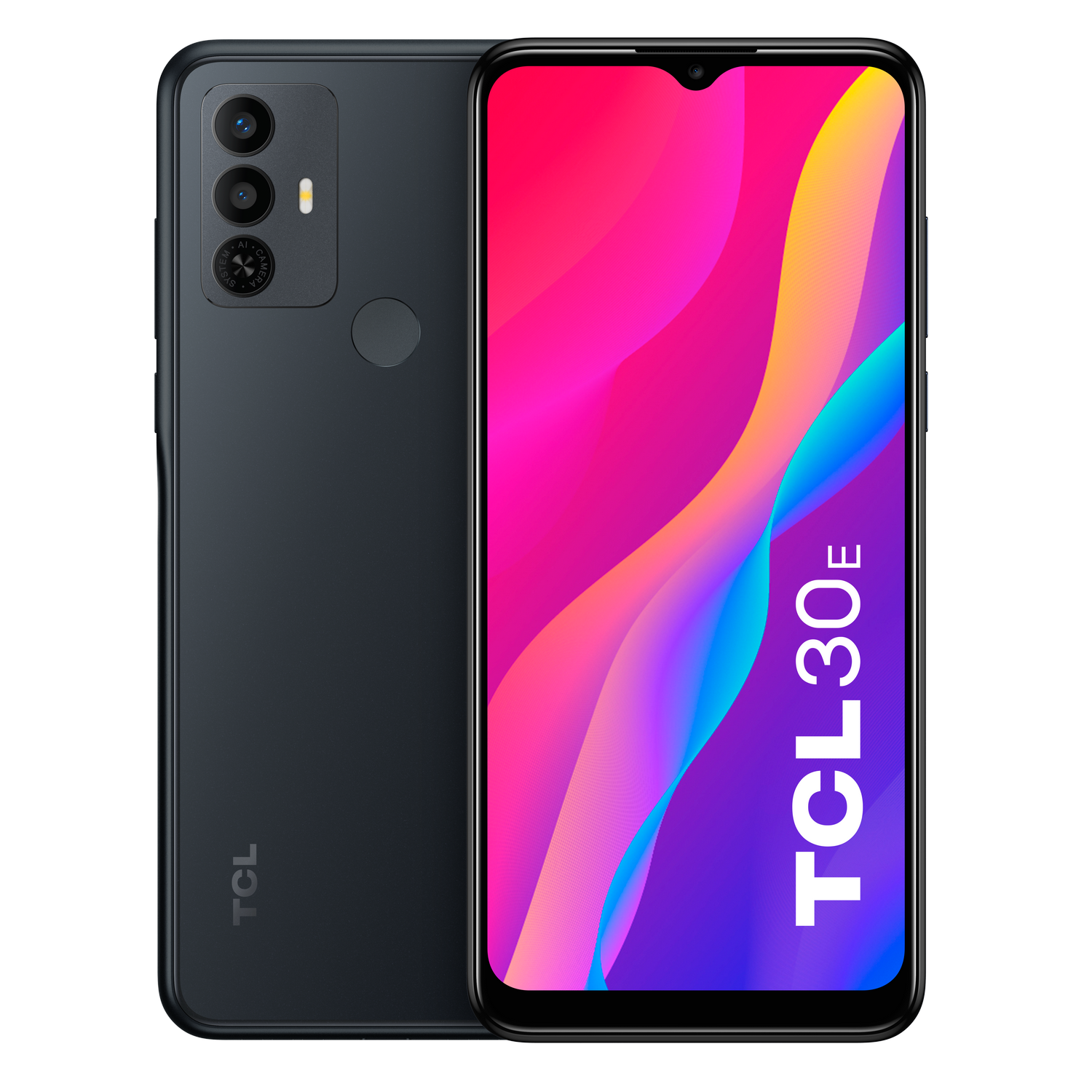 Móvil - TCL 30E, Space Gray, 64 GB, 3 GB RAM, 6.52" HD+, MediaTek Helio G25, 5000 mAh, Android 12