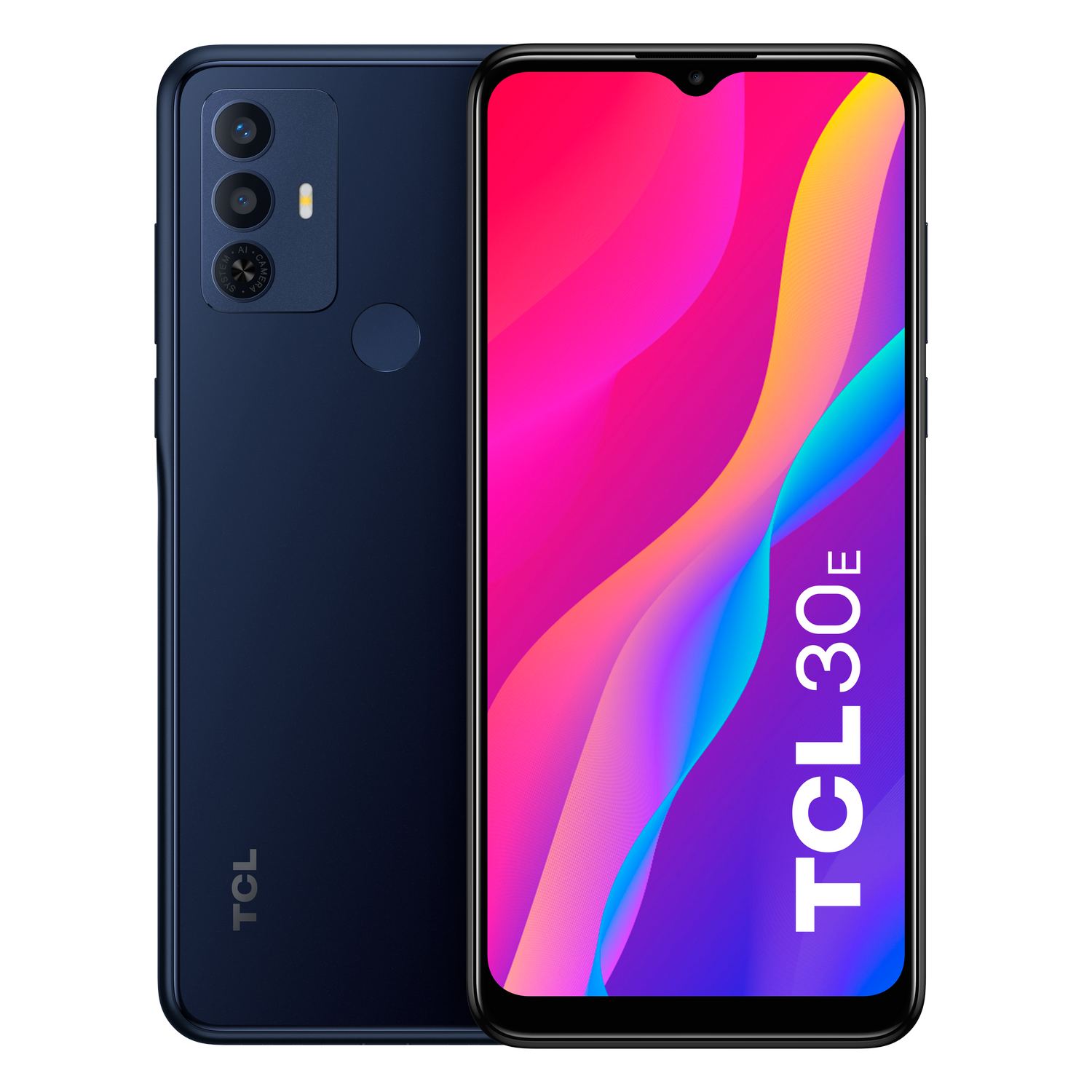 Móvil - TCL 30E, Atlantic Blue, 64 GB, 3 GB RAM, 6.52" HD+, MediaTek Helio G25, 5000 mAh, Android 12