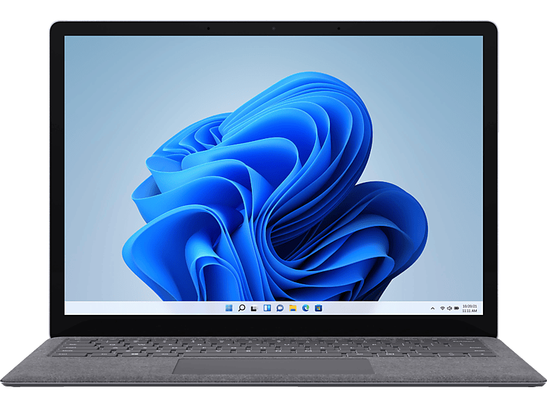 MICROSOFT Surface Laptop 4, Notebook, mit 13,5 Zoll Display Touchscreen, Intel® i5-1135G7 Prozessor, 16 GB RAM, 512 GB SSD, Intel®, Iris® Xe, Platin Windows 11 Home (64 Bit)