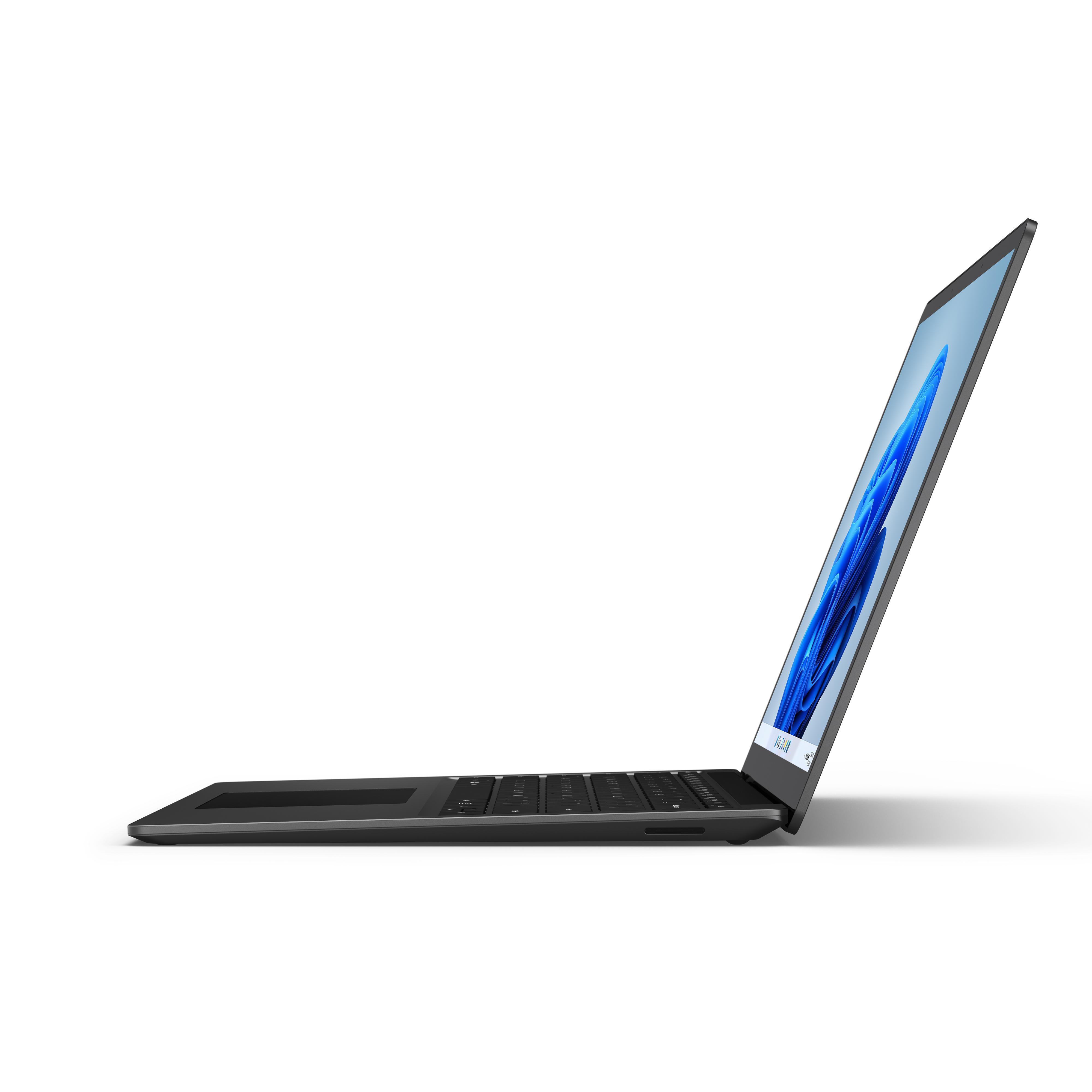 Surface Zoll Schwarz Prozessor, 512 MICROSOFT GB Iris® 13,5 Home Bit) (64 Xe, GB Display 11 4, Laptop mit Matt 16 Windows Touchscreen, SSD, i7-1185G7 Intel® Notebook, RAM,