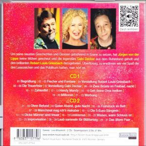CD-Cover mit Fotos von 3 Personen, Text auf Deutsch.