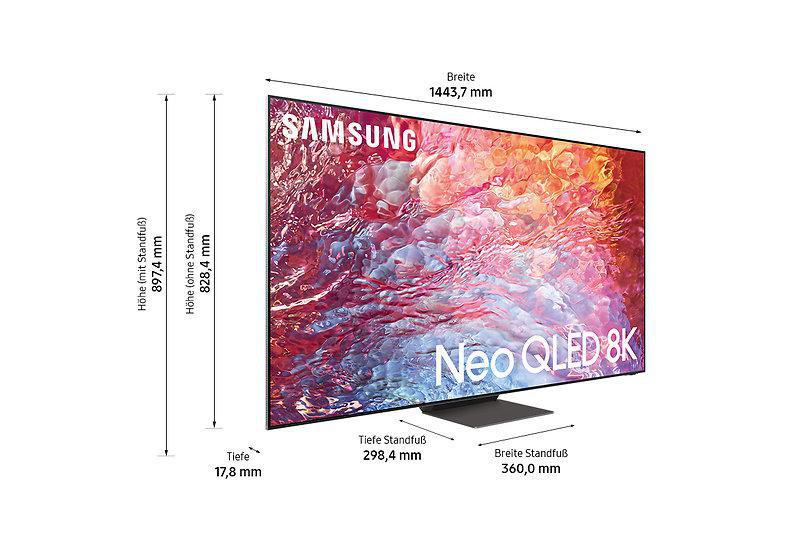 SAMSUNG GQ65QN700BT Neo QLED TV (Flat, 65 Zoll / 163 cm, UHD 8K, SMART TV, Tizen™ mit Gaming Hub)