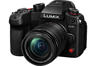 PANASONIC LUMIX DC-GH6M Kit Systemkamera  mit Objektiv 12-60 mm , 7,5 cm Display Touchscreen, WLAN